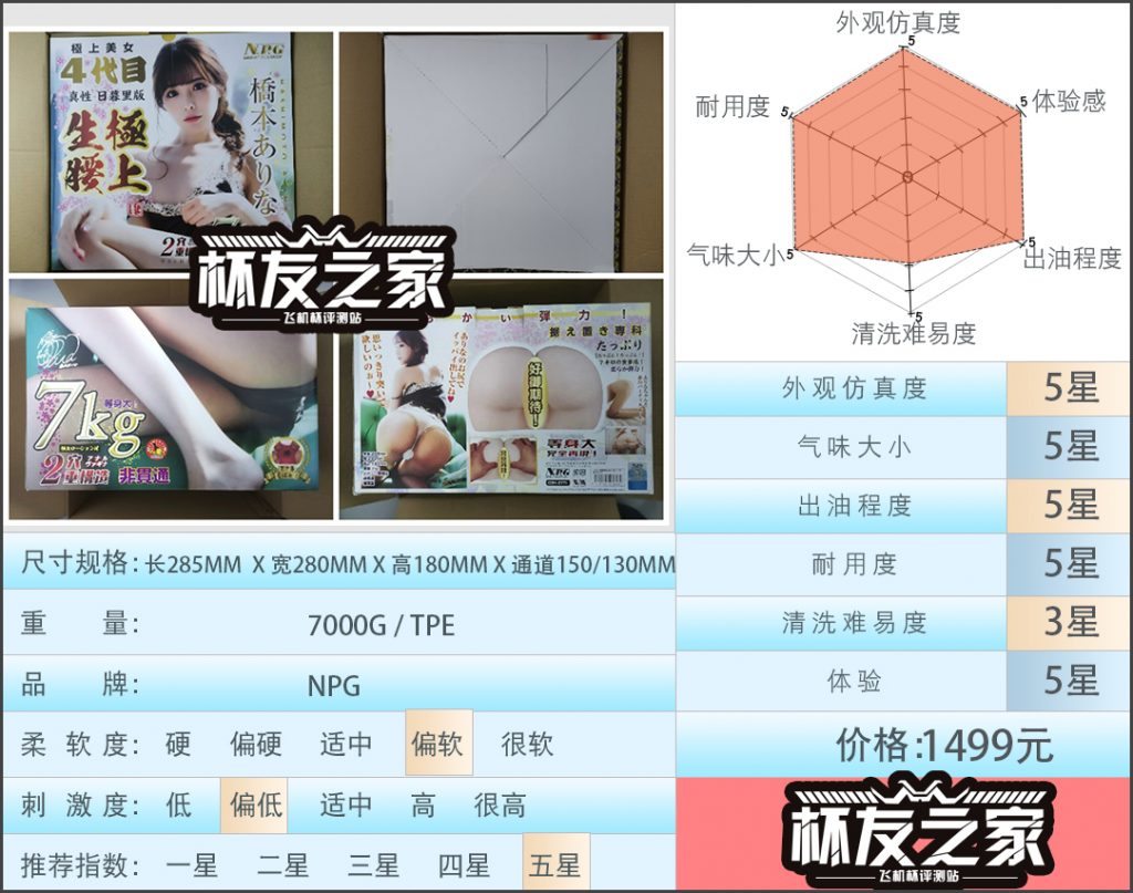 “极上美女—桥本有菜” NPG极上生腰四代桥本有菜（经典臀模）评测/5星推荐[db:副标题]-九鬼社 - 二次元飞机杯排行榜与推荐
